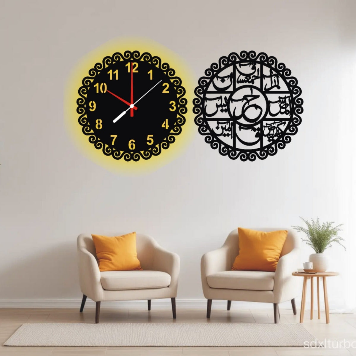 ISLAMIC Clock With Light